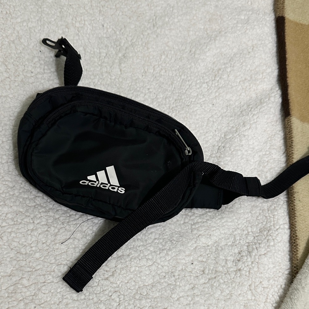 Adidas Black Belt Bag for Men